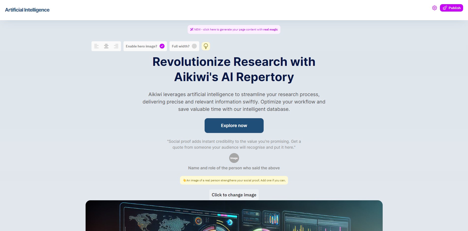 Capture de AI Content Generator