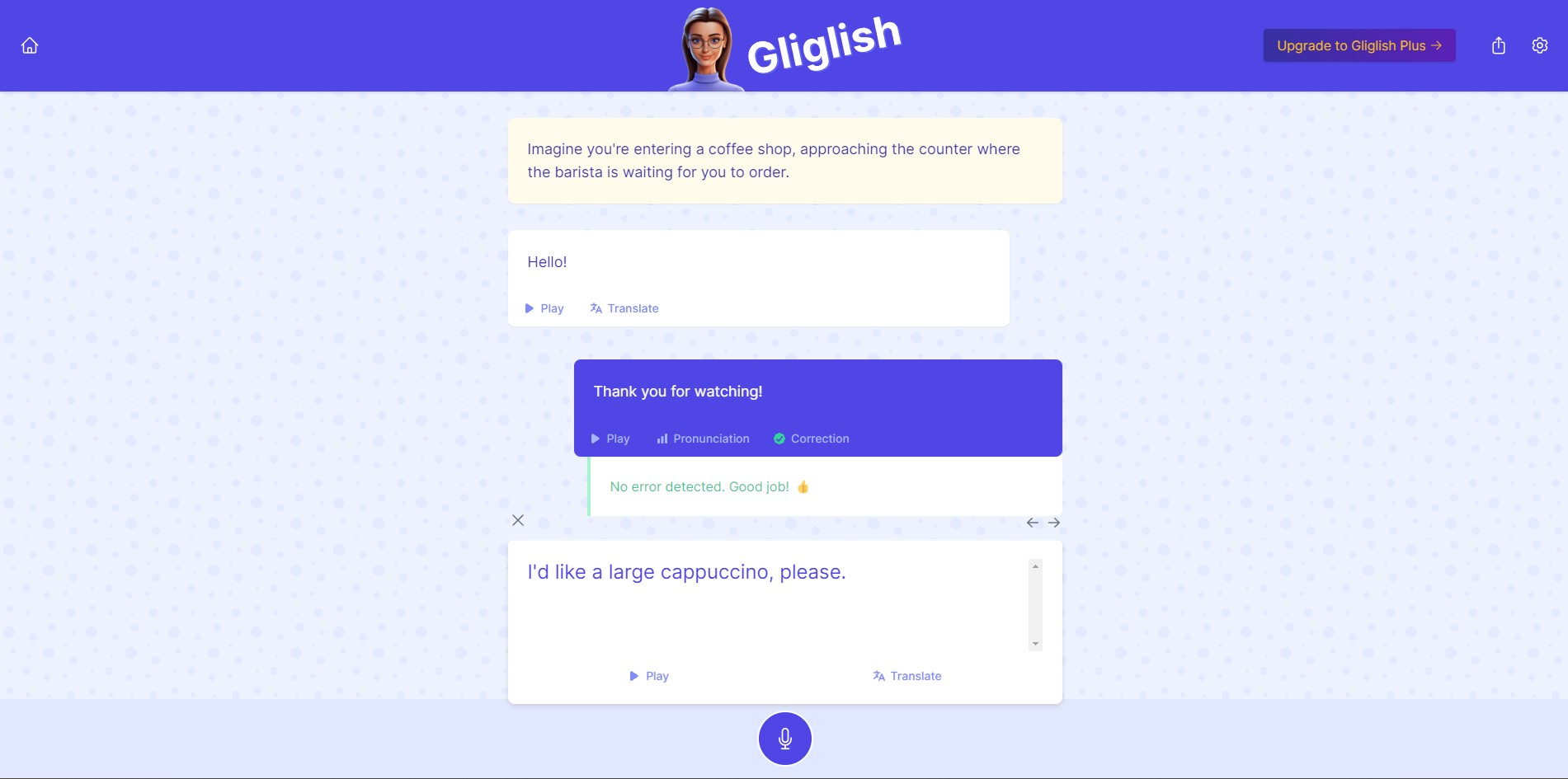 Capture de Gliglish