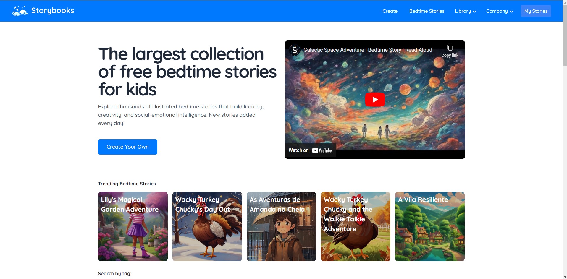 Capture de StoryBooks