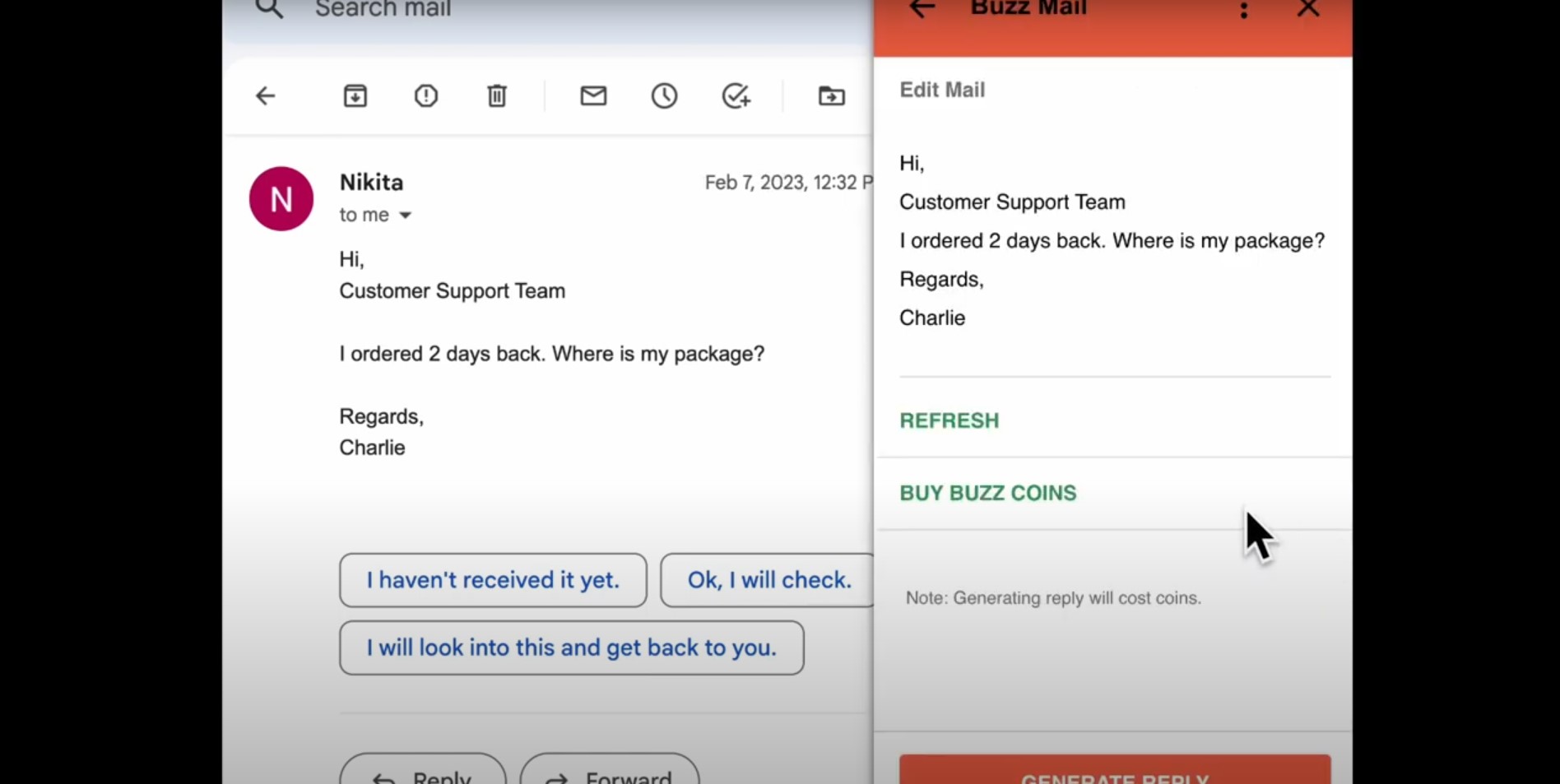 Capture 3 de Buzz Mail