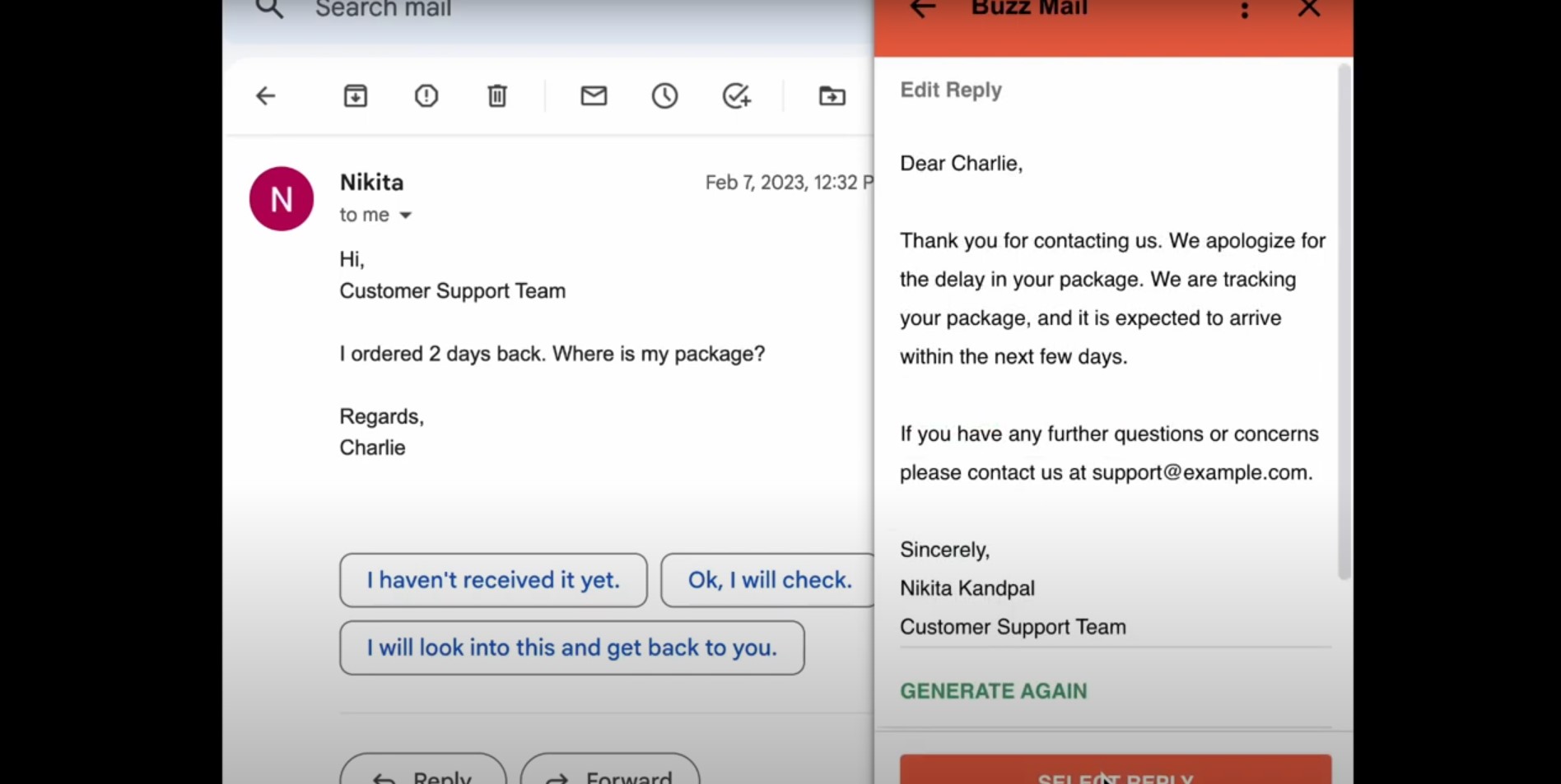 Capture 2 de Buzz Mail