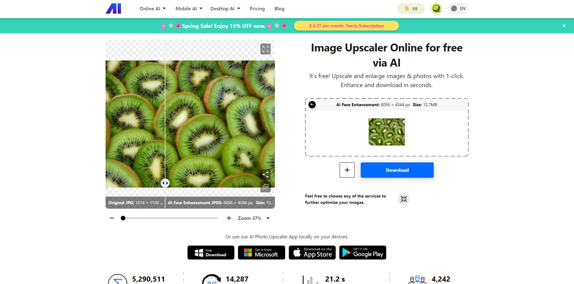 Capture de Nero Image Upscaler