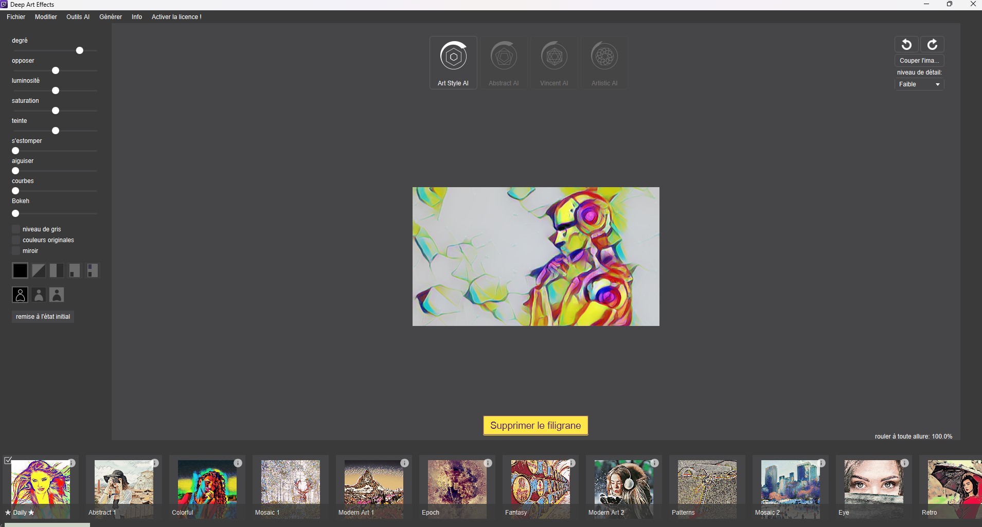 Capture de Deep Art Effects