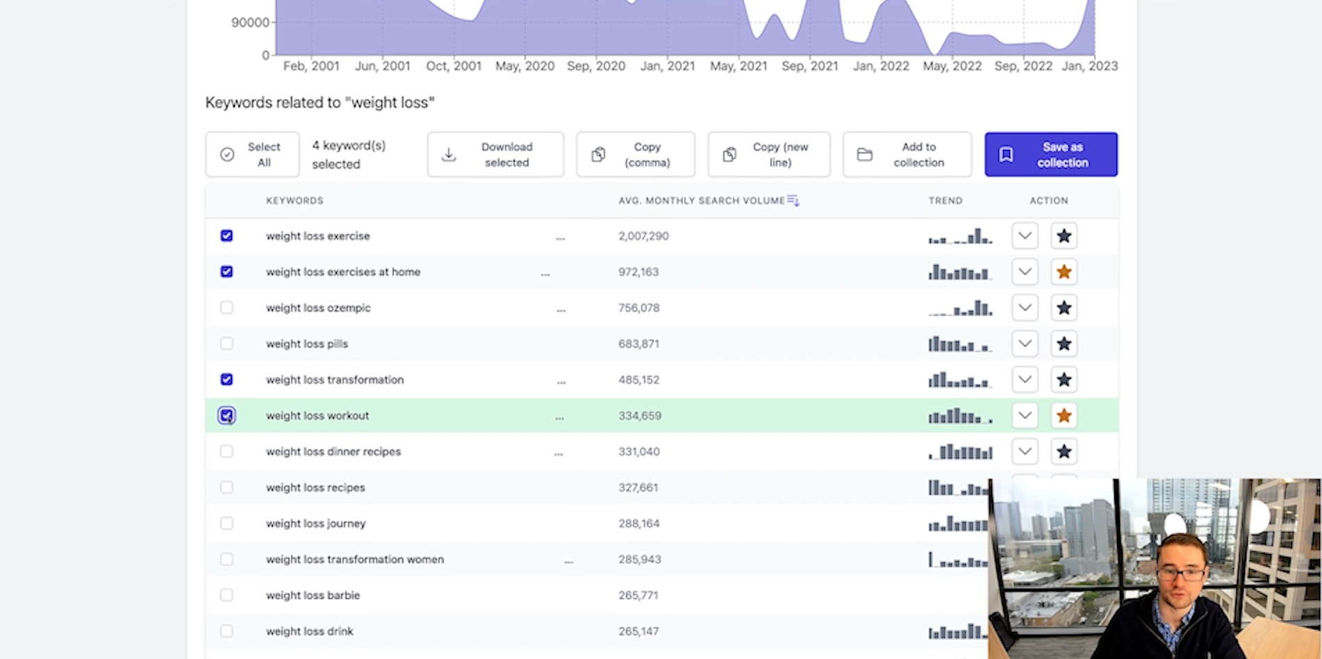 Capture de Keyword Search