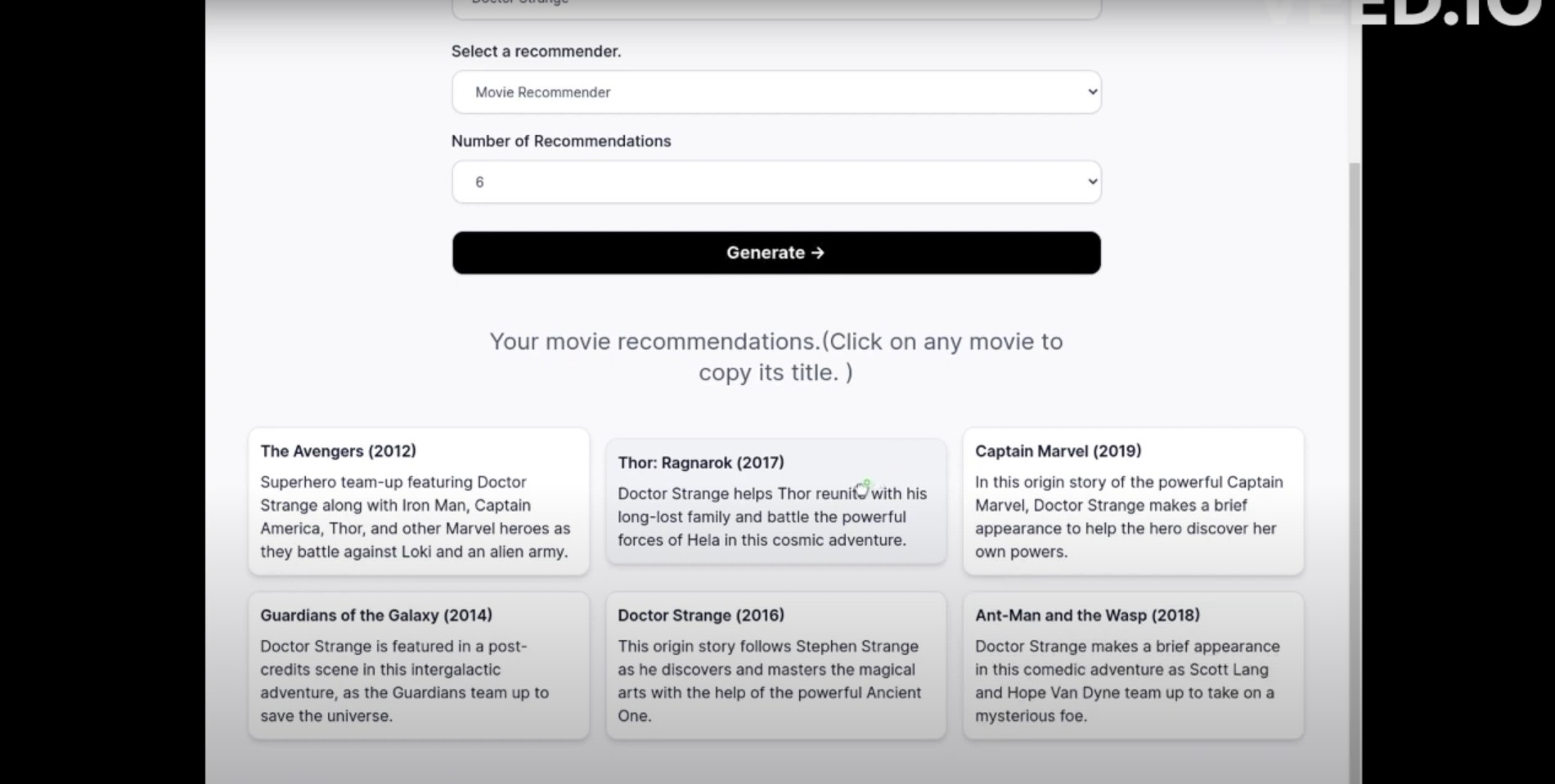 Capture 3 de Movie & Book Recommender