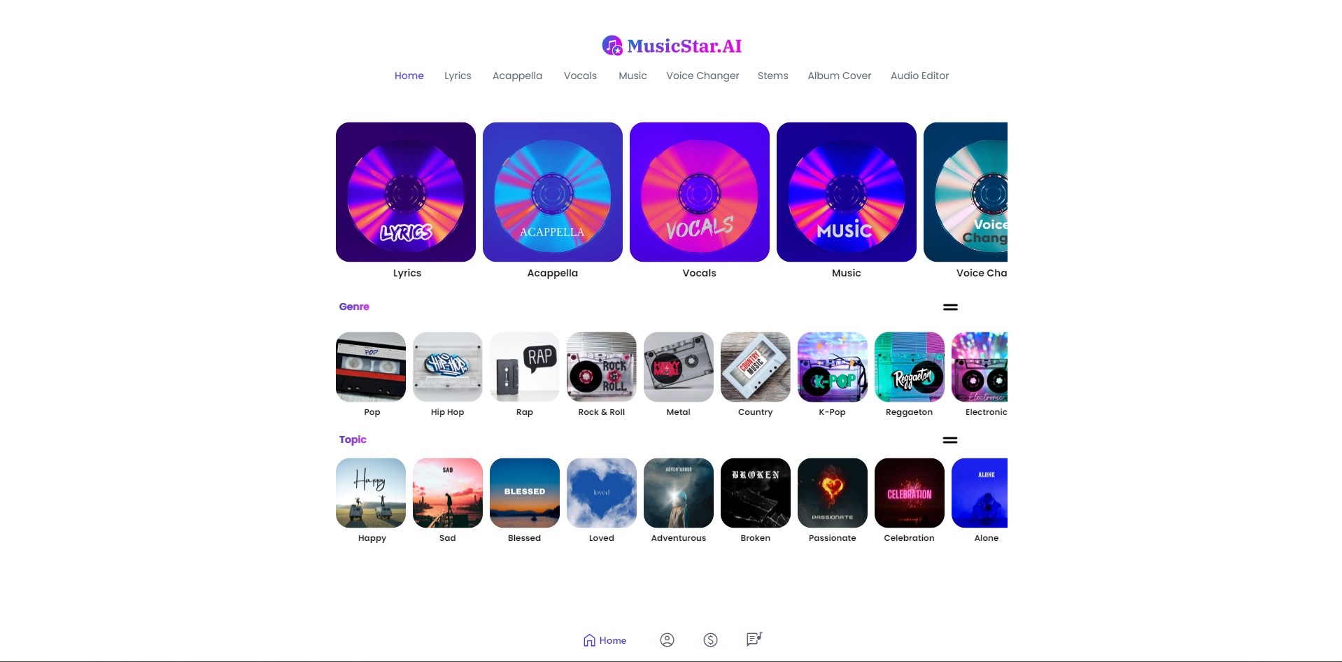 Capture 2 de MusicStar AI
