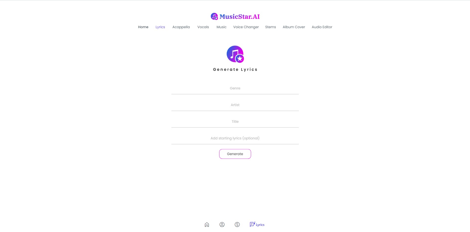 Capture 3 de MusicStar AI