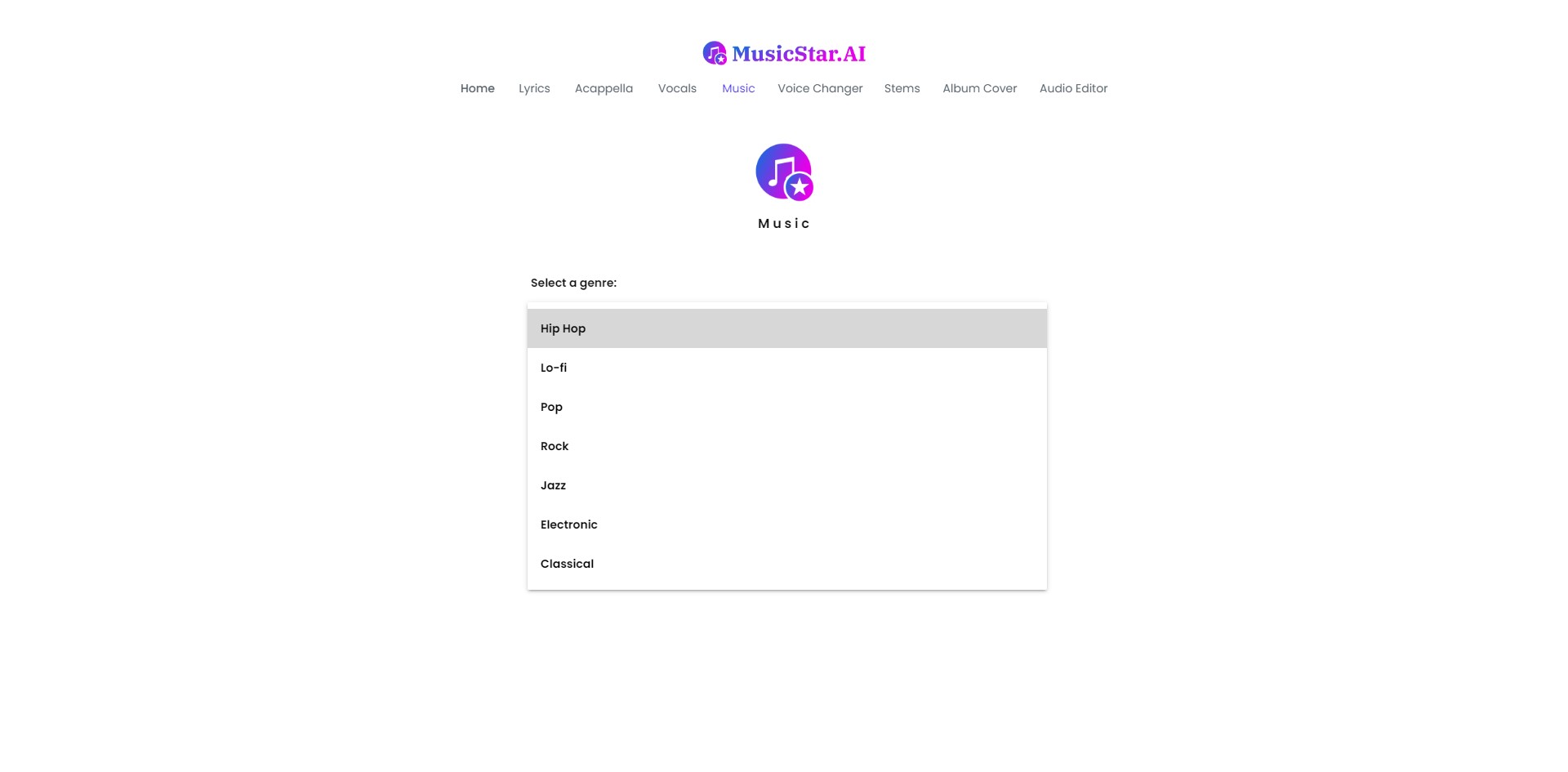 Capture 4 de MusicStar AI