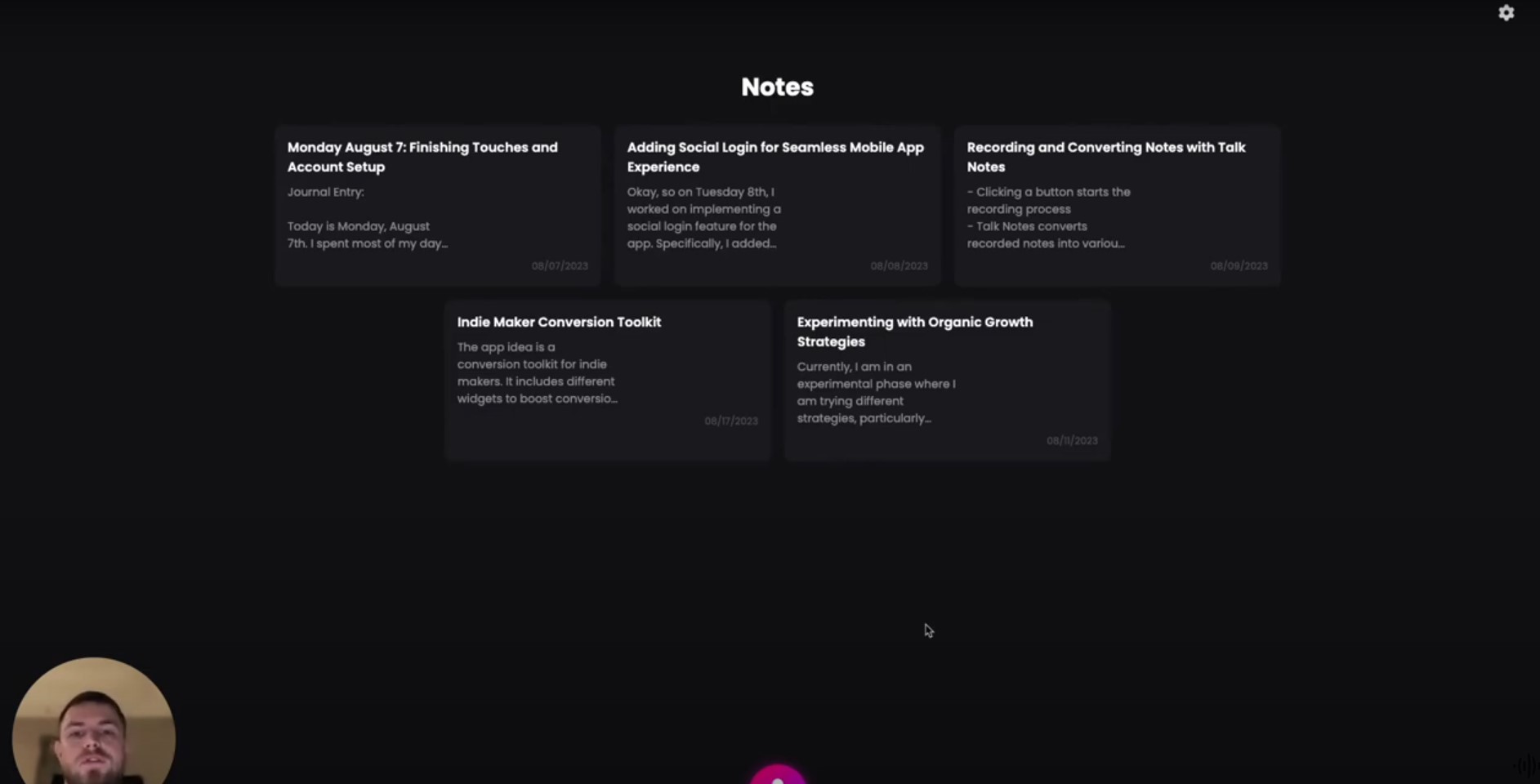 Capture 2 de TalkNotes
