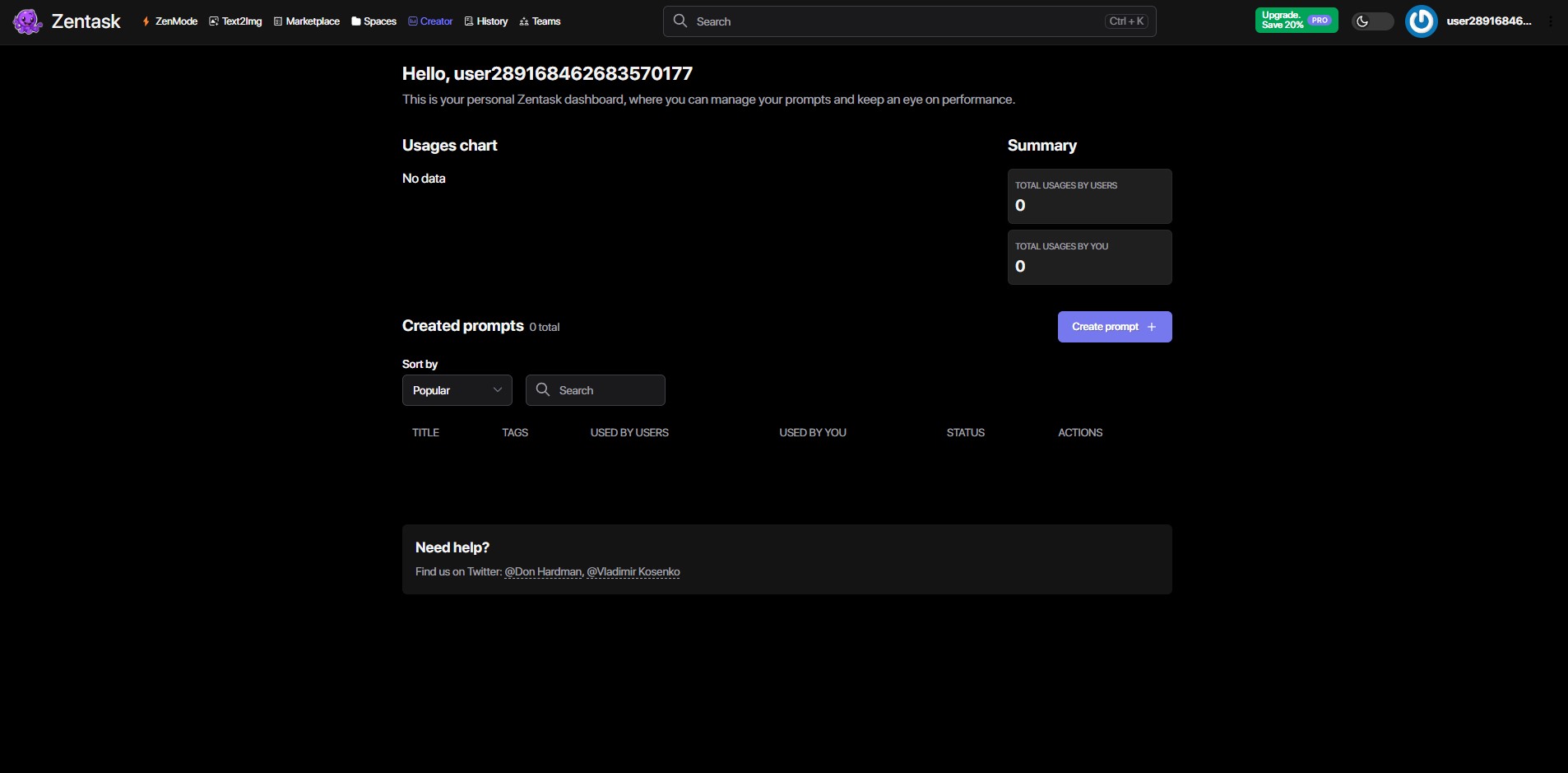 Capture de Zentask