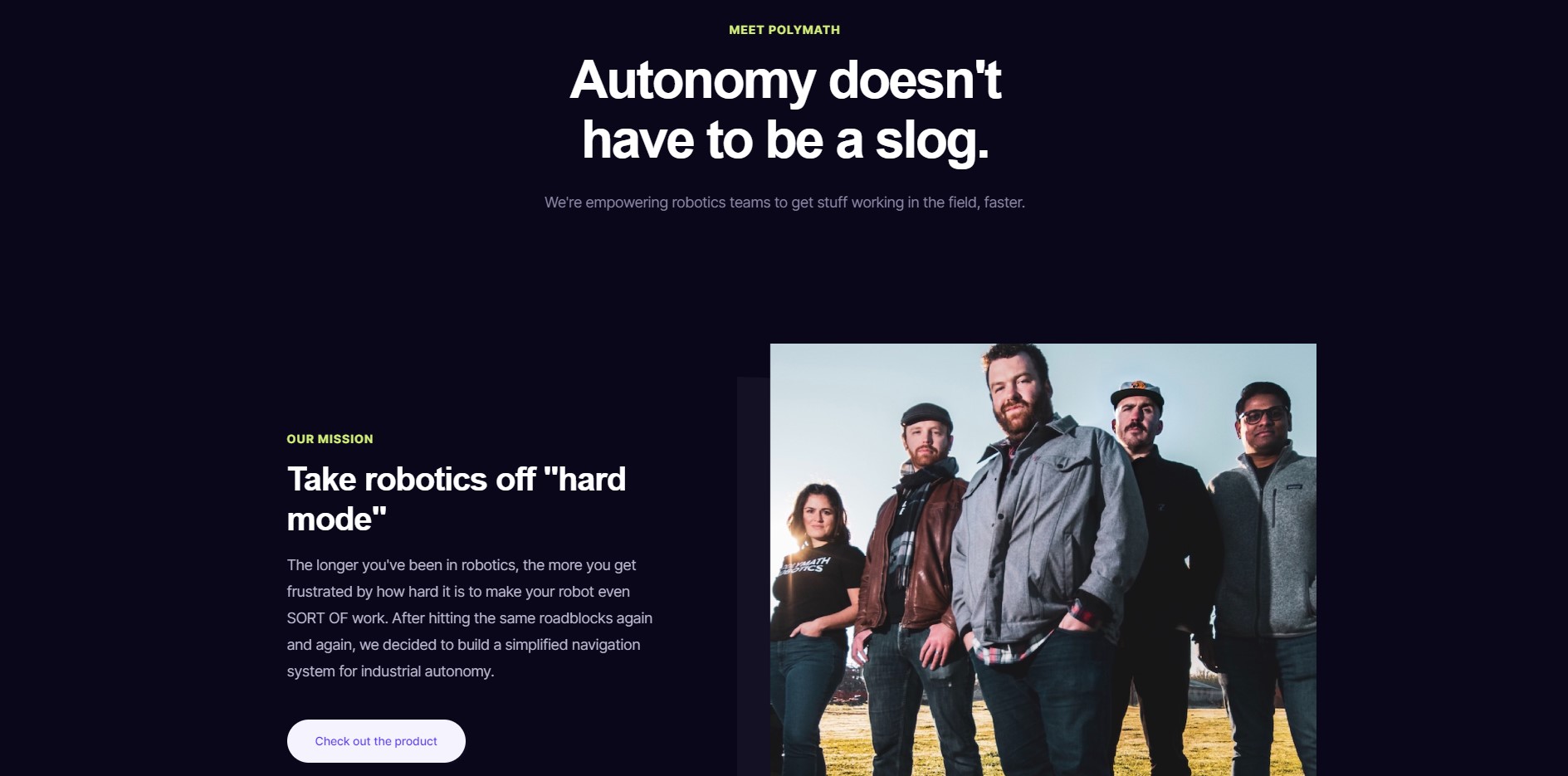 Capture de Polymath Robotics