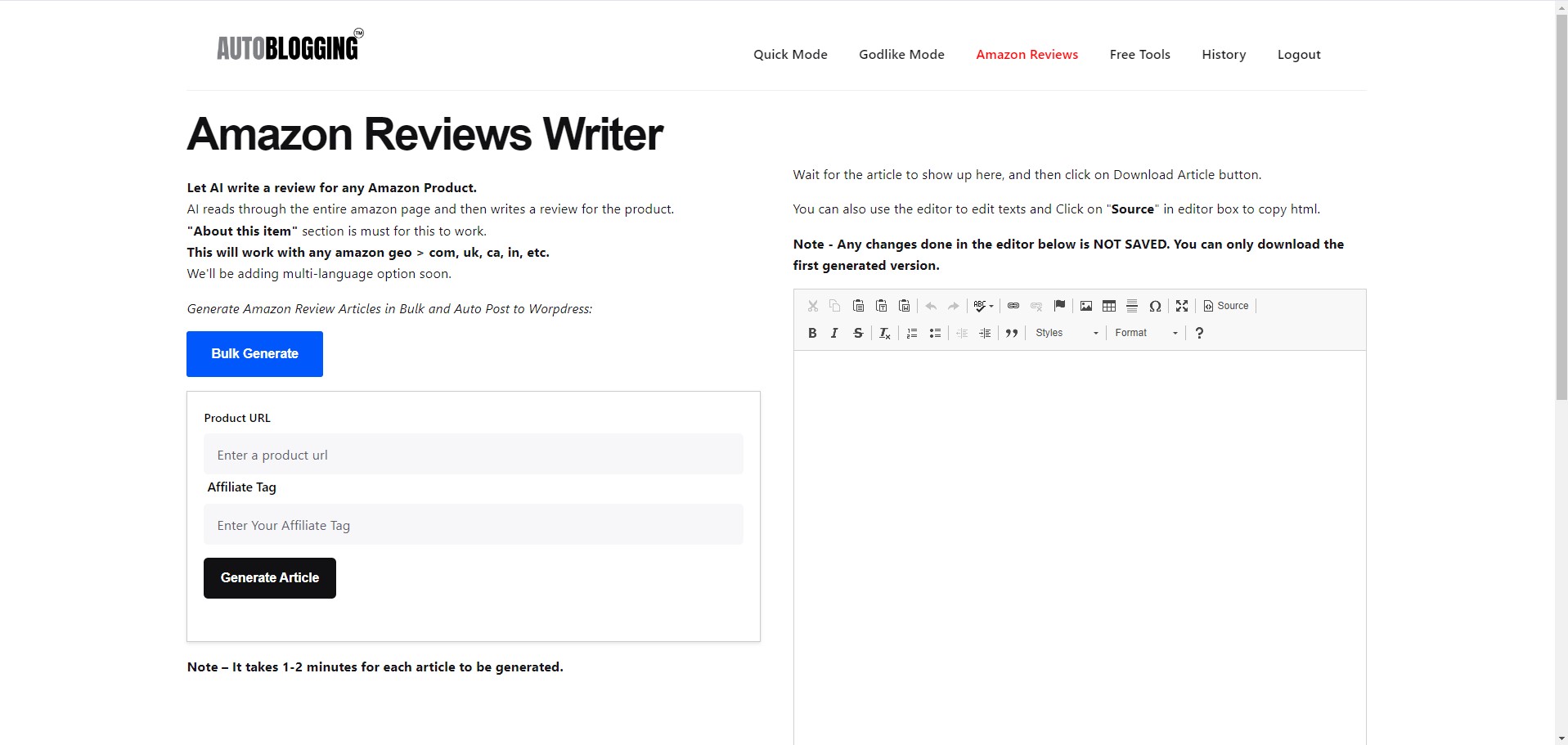 Capture de Autoblogging