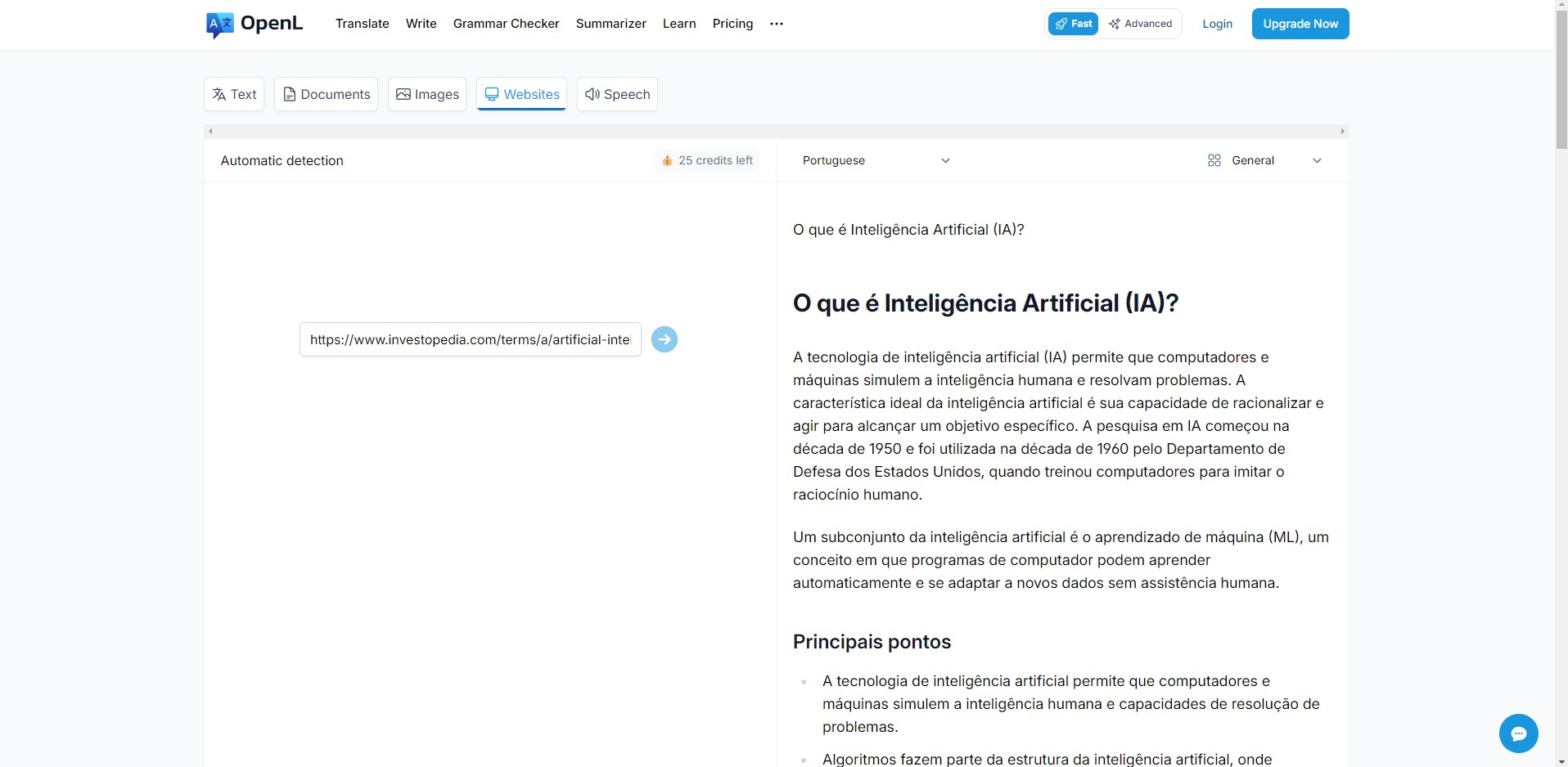 Capture de OpenL