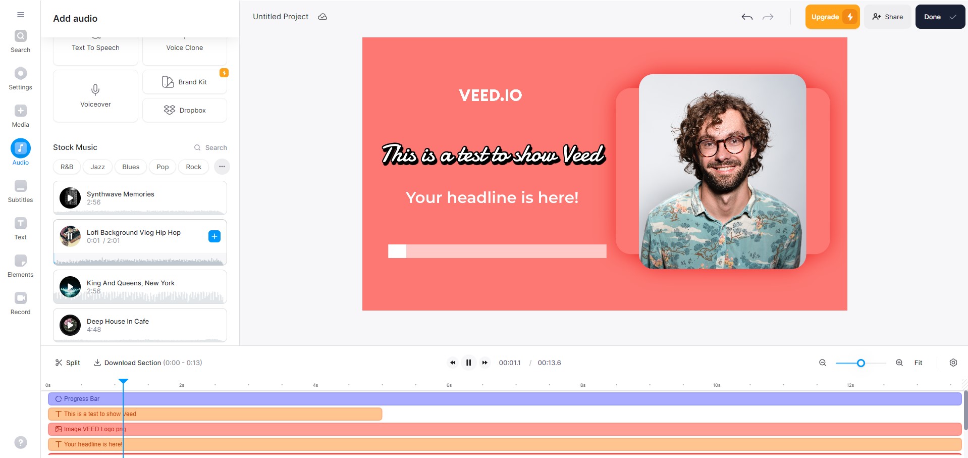 Capture de VEED