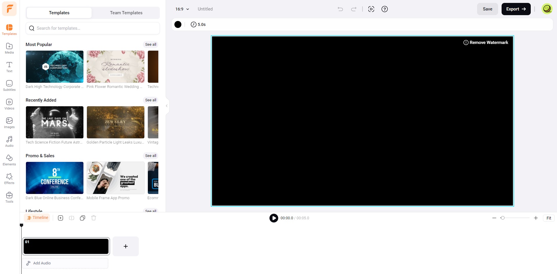 Capture 4 de FlexClip