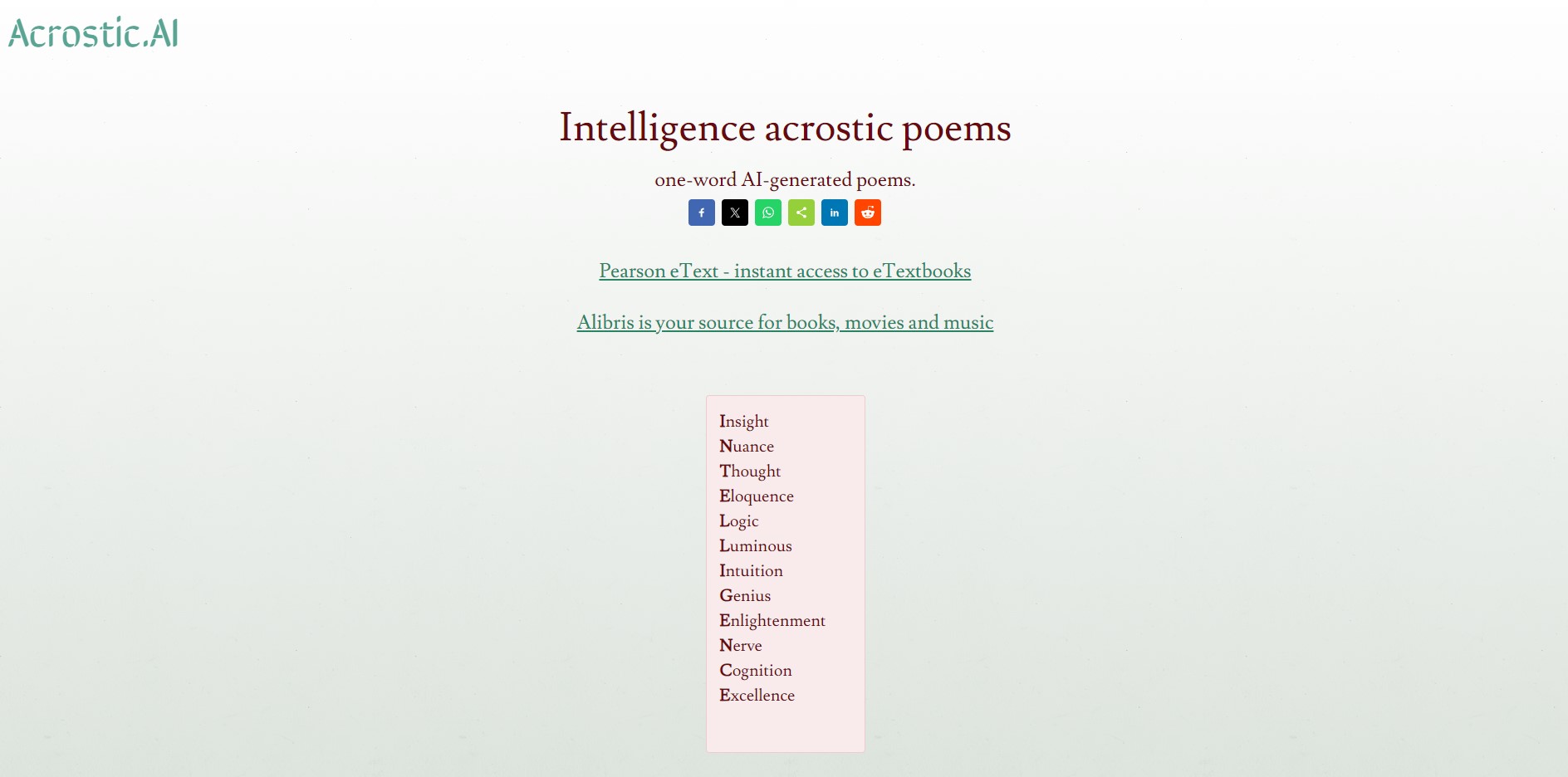 Capture 3 de Acrostic AI