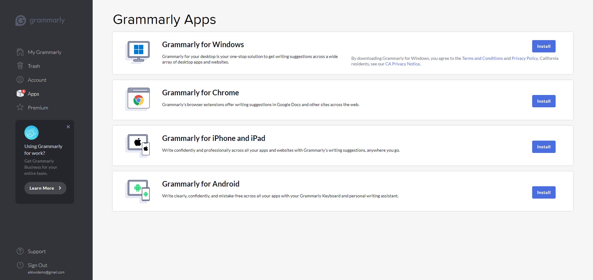 Capture 3 de Grammarly