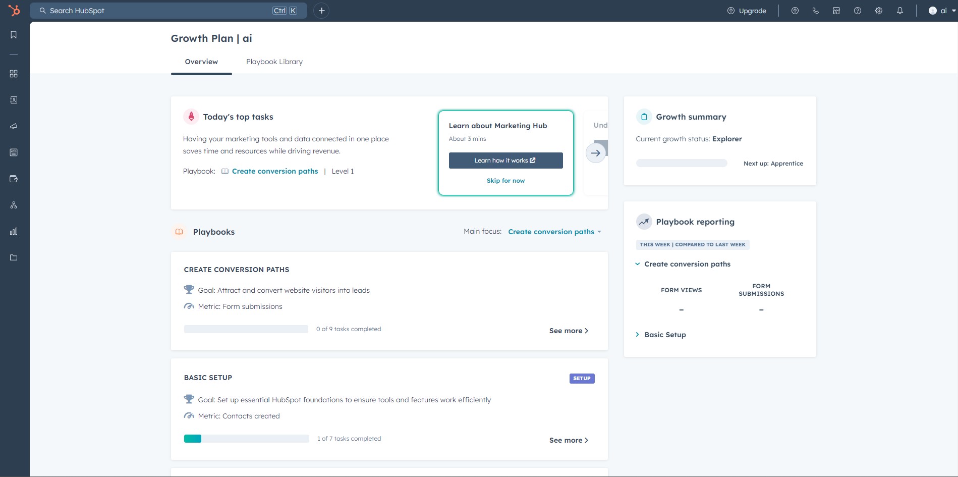 Capture 2 de Hubspot Content Writer