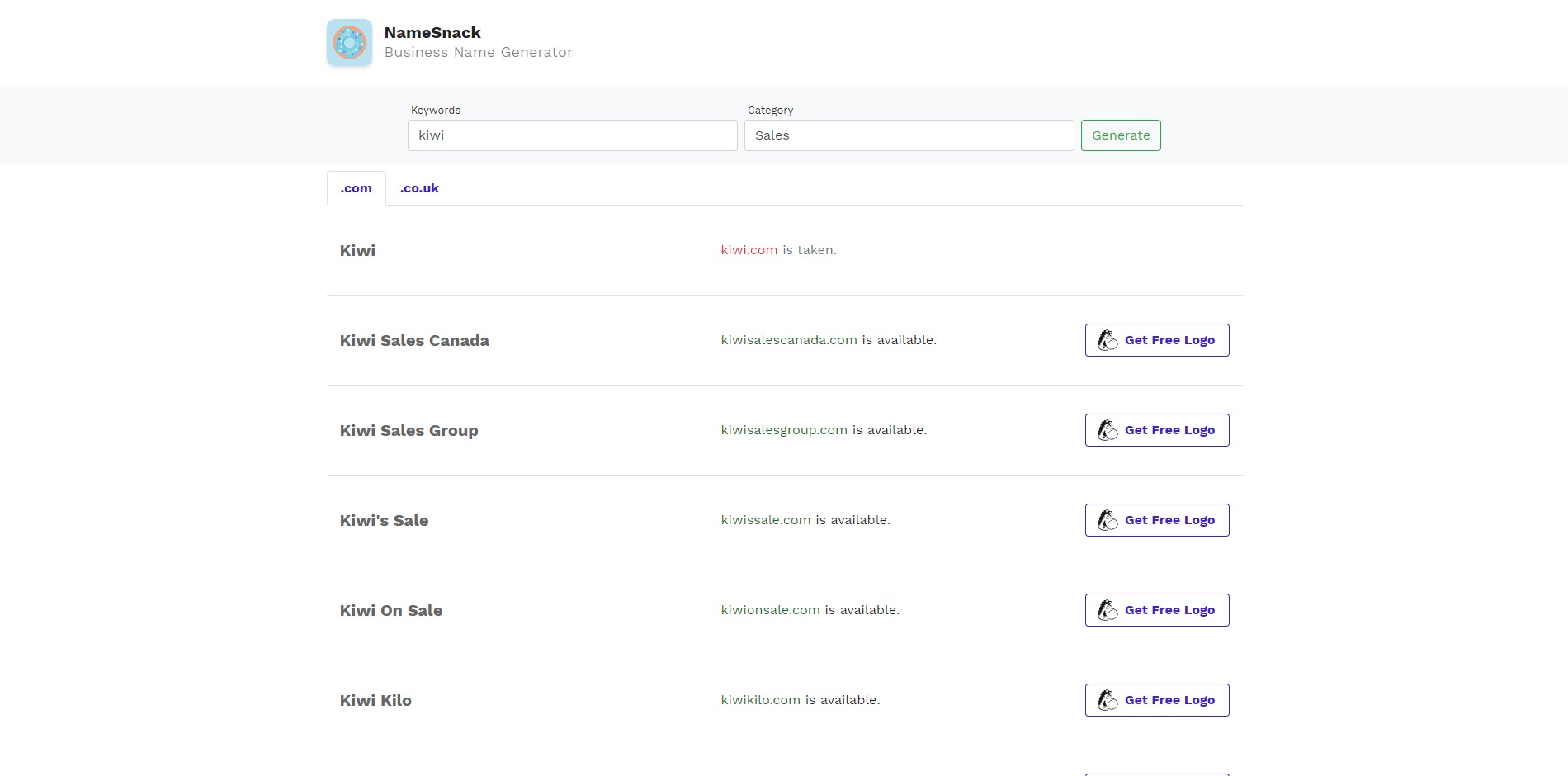 Capture 3 de NameSnack