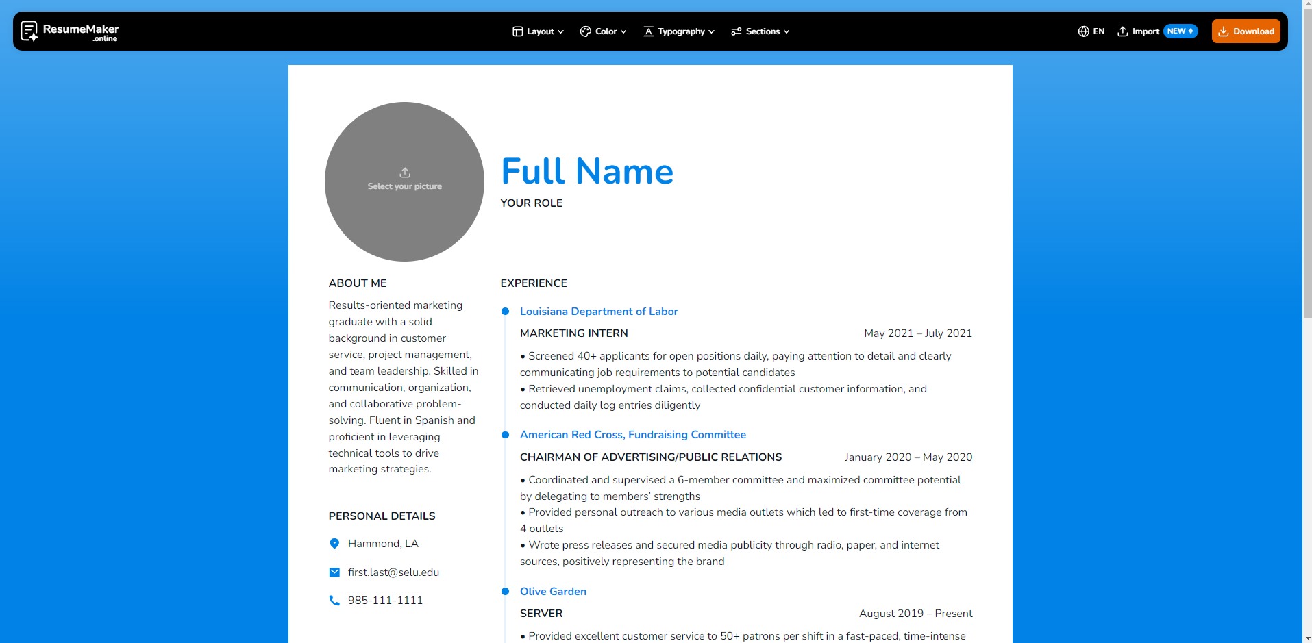 Capture 3 de Resume Maker
