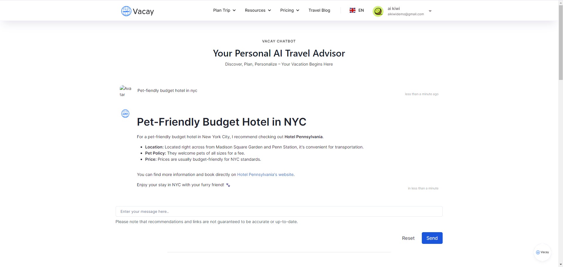 Capture 3 de Vacation & Travel Chat (GPT)