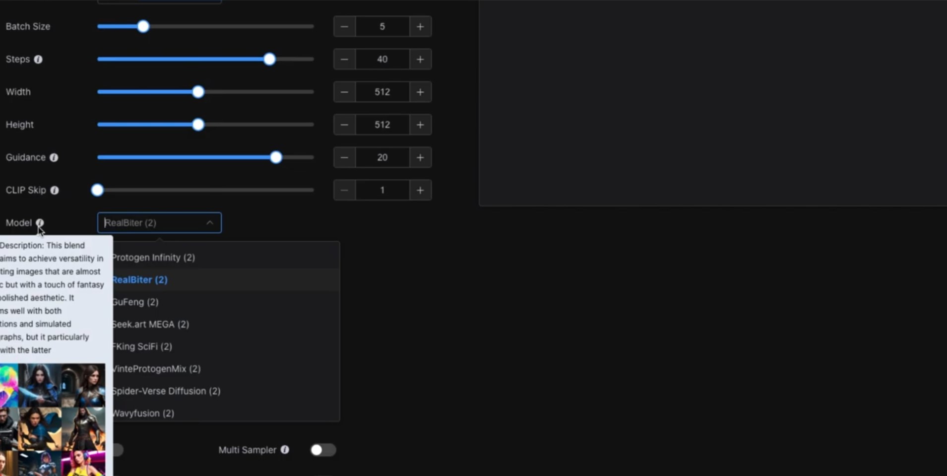 Capture 2 de Stable Horde